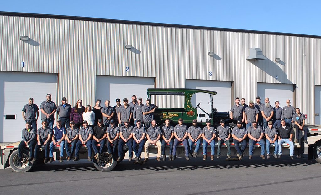 Maintenance workers at Watsontown Trucking Company