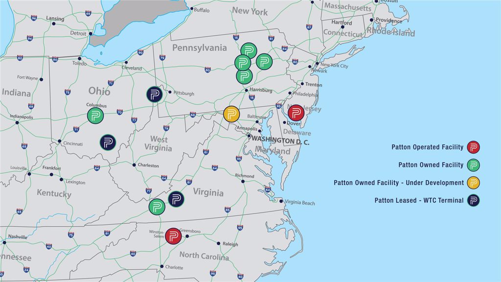 Patton Facilities Location Map